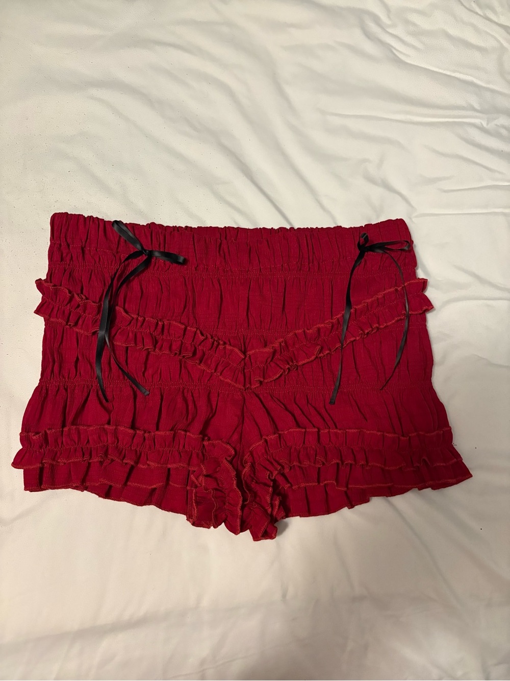 Women’s Red Ruffle Bloomers